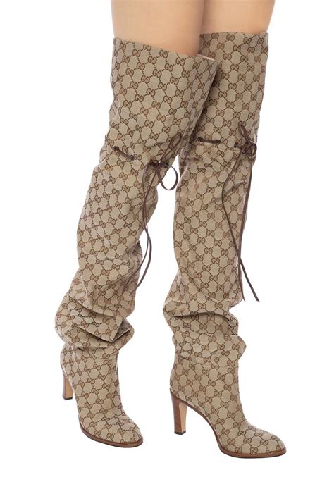 cheap thigh high gucci boots|gucci combat boots sale.